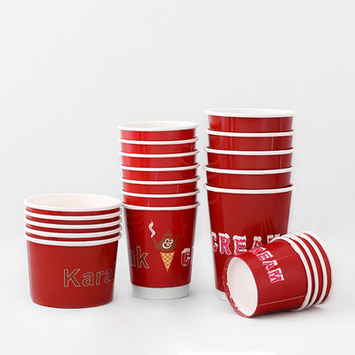 540ml Çift Duvarlı Kağıt Kahve Kupaları OEM Soğuk İçme Tek kullanımlık 16 oz Çift Duvarlı Kupalar