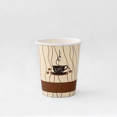 7.5oz 230ml Logo Kağıt bardaklar Biyoboz edilebilir Kişiselleştirilmiş Kahve bardakları