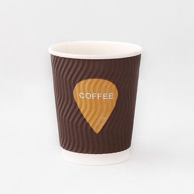 Eco Friendly Ripple Duvar Kağıdı Kupası 300ml 8oz Ripple Cups Müşteri Logosu
