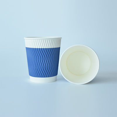 630ml 22oz Ripple Duvar Kağıdı Kupaları İçki İçmek İçin Kağıt Kafe Kupaları