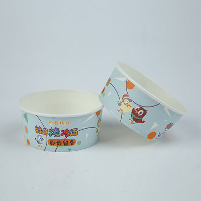 500ml Biyodegradable Paper Bowls Custom Logo Salat Noodle Bowl