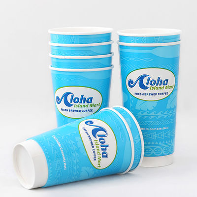 0.3L soğuk içecek tek kullanımlık bardaklar 8oz Çift Duvarlı Komposta edilebilir Kahve bardakları
