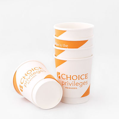 Gıda sınıfı Çift Duvarlı Kağıt Kupası 360 ml 10 oz Sıcak Kahve Taşıma Kupası