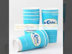 Fabrika Doğrudan 8oz Çift Duvarlı Plastiksiz Kaplı 300ml Kahve Kupası